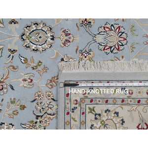 8'10"x12'2" Amber Gold, THE BUTTONS, Sari Silk, Hand Knotted, Soft to the Touch, Oriental Rug FWR457206