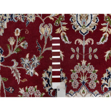 Load image into Gallery viewer, 10&#39;x14&#39;1&quot; Dahlia Red, Nain With Flower Medallion Design, Hand Knotted, 250 Kpsi, Wool And Silk, Soft Pile, Oriental Rug FWR549660