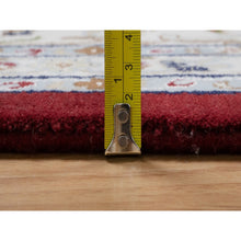 Load image into Gallery viewer, 10&#39;x14&#39;1&quot; Dahlia Red, Nain With Flower Medallion Design, Hand Knotted, 250 Kpsi, Wool And Silk, Soft Pile, Oriental Rug FWR549660