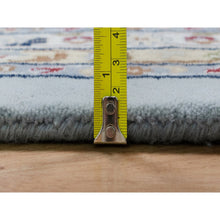 Load image into Gallery viewer, 12&#39;x18&#39;4&quot; Light Blue, Nain With Large Medallion Design, 250 Kpsi, Soft Pile, Wool And Silk, Hand Knotted, Xl, Oversized, Oriental Rug FWR549762