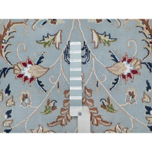 Load image into Gallery viewer, 12&#39;x15&#39;7&quot; Beau Blue, Nain with All Over Flower Pattern, Wool and Silk, Soft Pile, 250 KPSI, Hand Knotted, XL, Oversized, Oriental Rug FWR549780