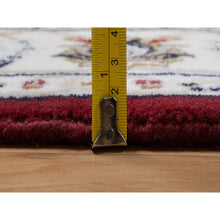 Load image into Gallery viewer, 4&#39;x6&#39;1&quot; Rhubarb Red, Nain with All Over Flower Pattern, 250 KPSI, Wool and Silk, Hand Knotted, Soft Pile, Oriental Rug FWR549828