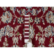 Load image into Gallery viewer, 6&#39;x9&#39; Andorra Red, Nain with Flower Medallion Design, Hand Knotted, Wool and Silk, 250 KPSI, Soft Pile, Oriental Rug FWR549846