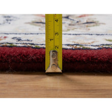 Load image into Gallery viewer, 6&#39;x9&#39; Andorra Red, Nain with Flower Medallion Design, Hand Knotted, Wool and Silk, 250 KPSI, Soft Pile, Oriental Rug FWR549846