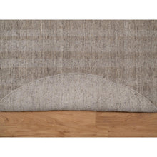 Load image into Gallery viewer, 4&#39;10&quot;x4&#39;10&quot; Tan Brown, Hand Loomed, Salt And Pepper Design, Undyed Natural Wool, Round, Oriental Rug FWR549918