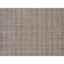 Load image into Gallery viewer, 4&#39;10&quot;x4&#39;10&quot; Tan Brown, Hand Loomed, Salt And Pepper Design, Undyed Natural Wool, Round, Oriental Rug FWR549918