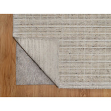 Load image into Gallery viewer, 10&#39;1&quot;x14&#39; Bone White, Loomed Knotted, Modern Plain Decor Box Design, Pure Wool, Soft To The Touch, Oriental Rug FWR550104