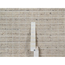 Load image into Gallery viewer, 10&#39;1&quot;x14&#39; Bone White, Loomed Knotted, Modern Plain Decor Box Design, Pure Wool, Soft To The Touch, Oriental Rug FWR550104