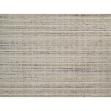 Load image into Gallery viewer, 9&#39;1&quot;x12&#39; Linen White, Modern Plain Decor Box Design, Pure Wool, Soft To The Touch, Loomed Knotted, Oriental Rug FWR550110