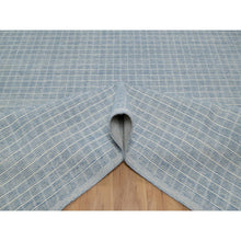 Load image into Gallery viewer, 10&#39;1&quot;x14&#39; Coronet Blue, Soft To The Touch, Modern Plain Decor Box Design, Pure Wool, Loomed Knotted, Oriental Rug FWR550128
