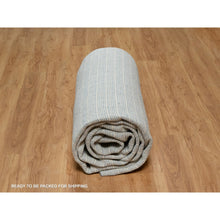 Load image into Gallery viewer, 10&#39;1&quot;x14&#39; Coronet Blue, Soft To The Touch, Modern Plain Decor Box Design, Pure Wool, Loomed Knotted, Oriental Rug FWR550128