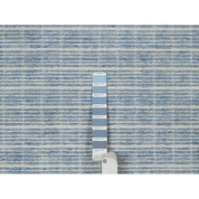 Load image into Gallery viewer, 9&#39;x12&#39; Ruddy Blue, Loomed Knotted, Modern Plain Decor Box Design, Pure Wool, Soft To The Touch, Oriental Rug FWR550140