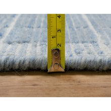 Load image into Gallery viewer, 9&#39;x12&#39; Ruddy Blue, Loomed Knotted, Modern Plain Decor Box Design, Pure Wool, Soft To The Touch, Oriental Rug FWR550140