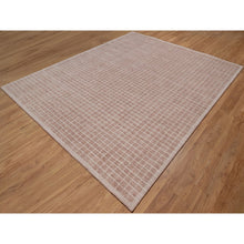 Load image into Gallery viewer, 8&#39;1&quot;x10&#39; Tuscany Pink, Soft To The Touch, Modern Plain Decor Box Design, Loomed Knotted, Pure Wool, Oriental Rug FWR550164