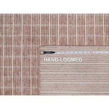Load image into Gallery viewer, 8&#39;1&quot;x10&#39; Tuscany Pink, Soft To The Touch, Modern Plain Decor Box Design, Loomed Knotted, Pure Wool, Oriental Rug FWR550164