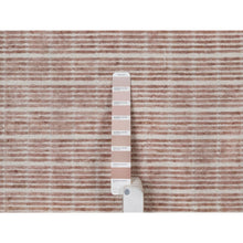 Load image into Gallery viewer, 10&#39;1&quot;x14&#39; Light Pink, Pure Wool, Modern Plain Decor Box Design, Soft To The Touch, Loomed Knotted, Oriental Rug FWR550170