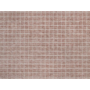 9'x12' Rose Pink, Modern Plain Decor Box Design, Soft To The Touch, Loomed Knotted, Pure Wool, Oriental Rug FWR550176