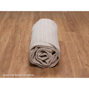 9'x12' Rose Pink, Modern Plain Decor Box Design, Soft To The Touch, Loomed Knotted, Pure Wool, Oriental Rug FWR550176