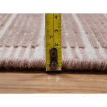 Load image into Gallery viewer, 9&#39;x12&#39; Rose Pink, Modern Plain Decor Box Design, Soft To The Touch, Loomed Knotted, Pure Wool, Oriental Rug FWR550176