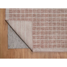 Load image into Gallery viewer, 9&#39;1&quot;x12&#39; Blush Pink, Modern Plain Decor Box Design, Soft To The Touch, Loomed Knotted, Pure Wool, Oriental Rug FWR550182