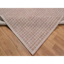Load image into Gallery viewer, 9&#39;1&quot;x12&#39; Blush Pink, Modern Plain Decor Box Design, Soft To The Touch, Loomed Knotted, Pure Wool, Oriental Rug FWR550182