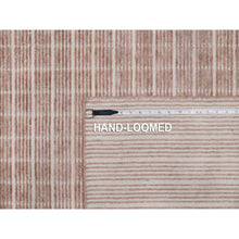 Load image into Gallery viewer, 9&#39;1&quot;x12&#39; Blush Pink, Modern Plain Decor Box Design, Soft To The Touch, Loomed Knotted, Pure Wool, Oriental Rug FWR550182