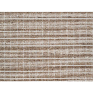 10'2"x14' Sand Brown, Modern Plain Decor Box Design, Soft To Touch, Loomed Knotted, 100% Wool, Oriental Rug FWR550188