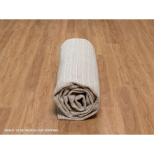 Load image into Gallery viewer, 10&#39;2&quot;x14&#39; Sand Brown, Modern Plain Decor Box Design, Soft To Touch, Loomed Knotted, 100% Wool, Oriental Rug FWR550188