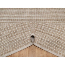 Load image into Gallery viewer, 9&#39;x12&#39; Sesame Brown, Modern Plain Decor Box Design, Loomed Knotted, Pure Wool, Soft To The Touch, Oriental Rug FWR550194