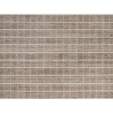 Load image into Gallery viewer, 9'x12' Sesame Brown, Modern Plain Decor Box Design, Loomed Knotted, Pure Wool, Soft To The Touch, Oriental Rug FWR550194