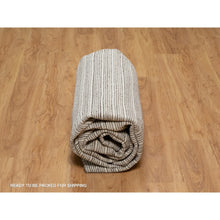 Load image into Gallery viewer, 8&#39;x10&#39; Walnut Brown, Pure Wool, Modern Plain Decor Box Design, Soft To The Touch, Oriental Rug FWR550224