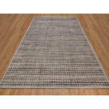 Load image into Gallery viewer, 9&#39;1&quot;x12&#39; Coffee Brown, Modern Plain Decor Box Design, Soft To The Touch, Loomed Knotted, Pure Wool, Oriental Rug FWR550230