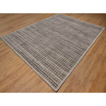 Load image into Gallery viewer, 9&#39;1&quot;x12&#39; Coffee Brown, Modern Plain Decor Box Design, Soft To The Touch, Loomed Knotted, Pure Wool, Oriental Rug FWR550230