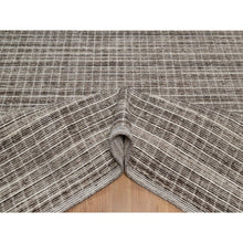 Load image into Gallery viewer, 9&#39;1&quot;x12&#39; Coffee Brown, Modern Plain Decor Box Design, Soft To The Touch, Loomed Knotted, Pure Wool, Oriental Rug FWR550230
