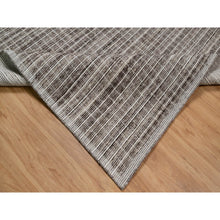 Load image into Gallery viewer, 9&#39;1&quot;x12&#39; Coffee Brown, Modern Plain Decor Box Design, Soft To The Touch, Loomed Knotted, Pure Wool, Oriental Rug FWR550230