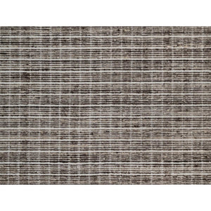 9'1"x12' Coffee Brown, Modern Plain Decor Box Design, Soft To The Touch, Loomed Knotted, Pure Wool, Oriental Rug FWR550230