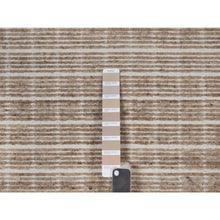 Load image into Gallery viewer, 8&#39;x10&#39; Frappe Brown, Soft To The Touch, Modern Plain Decor Box Design, Loomed Knotted, Pure Wool, Oriental Rug FWR550242