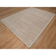 Load image into Gallery viewer, 9&#39;x12&#39; Sesame Brown, Soft To Touch, Modern Plain Decor Box Design, Luxurious Wool, Loomed Knotted, Oriental Rug FWR550248