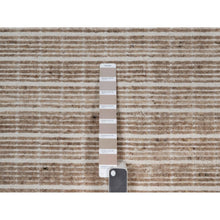 Load image into Gallery viewer, 9&#39;x12&#39; Sesame Brown, Soft To Touch, Modern Plain Decor Box Design, Luxurious Wool, Loomed Knotted, Oriental Rug FWR550248