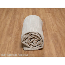 Load image into Gallery viewer, 9&#39;x12&#39; Sesame Brown, Soft To Touch, Modern Plain Decor Box Design, Luxurious Wool, Loomed Knotted, Oriental Rug FWR550248