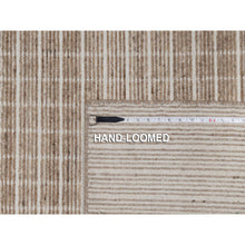 Load image into Gallery viewer, 9&#39;x12&#39; Sesame Brown, Soft To Touch, Modern Plain Decor Box Design, Luxurious Wool, Loomed Knotted, Oriental Rug FWR550248