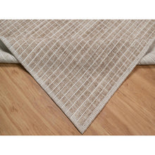 Load image into Gallery viewer, 8&#39;1&quot;x10&#39; Sand Brown, Modern Plain Decor Box Design, Soft To Touch, Loomed Knotted, 100% Wool, Oriental Rug FWR550260