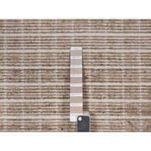 Load image into Gallery viewer, 8&#39;1&quot;x10&#39; Sand Brown, Modern Plain Decor Box Design, Soft To Touch, Loomed Knotted, 100% Wool, Oriental Rug FWR550260