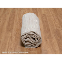 Load image into Gallery viewer, 8&#39;1&quot;x10&#39; Sand Brown, Modern Plain Decor Box Design, Soft To Touch, Loomed Knotted, 100% Wool, Oriental Rug FWR550260