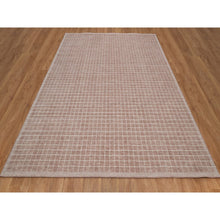 Load image into Gallery viewer, 8&#39;x10&#39; Blush Pink, Modern Plain Decor Box Design, Soft To Touch, Luxurious Wool, Loomed Knotted, Oriental Rug FWR550266
