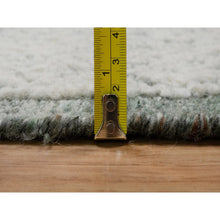 Load image into Gallery viewer, 8&#39;2&quot;x10&#39;2&quot; Alabaster White, Hand Woven, Flat Weave With Textured Pile, Undyed Natural Wool, Oriental Rug FWR550296