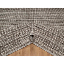 Load image into Gallery viewer, 10&#39;x14&#39; Coffee Brown, Pure Wool, Modern Plain Decor Box Design, Soft To Touch, Loomed Knotted, Oriental Rug FWR550326