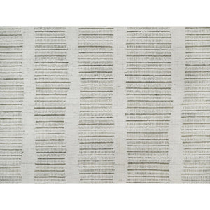 9'x12'1" Chiffon White, Undyed Natural Wool, Hand Woven, Flat Weave With Pile, Textured, Oriental Rug FWR550410