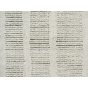 5'9"x5'9" Winter White, Hand Woven, Flat Weave With Pile, Undyed Natural Wool, Round, Oriental Rug FWR550428