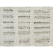 Load image into Gallery viewer, 5&#39;9&quot;x5&#39;9&quot; Winter White, Hand Woven, Flat Weave With Pile, Undyed Natural Wool, Round, Oriental Rug FWR550428